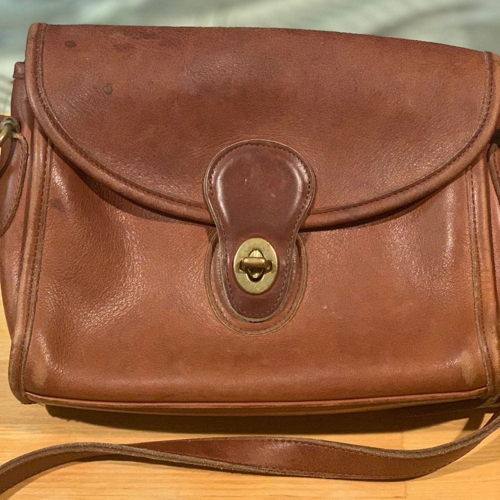 Vintage Coach soft leather cross body